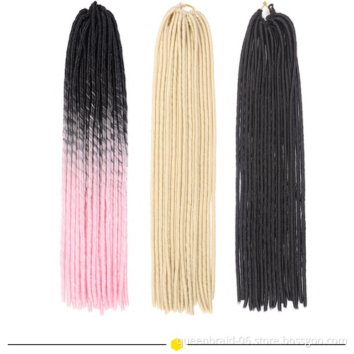 Dreadlocks Crochet Braids Jumbo Dread Hairstyle Ombre Color Synthetic Faux Locs Braiding Hair Extensions For Women